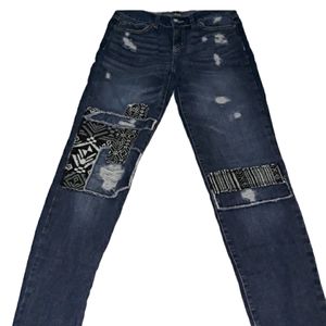 Size 7/8 vintage reunion patch jeans